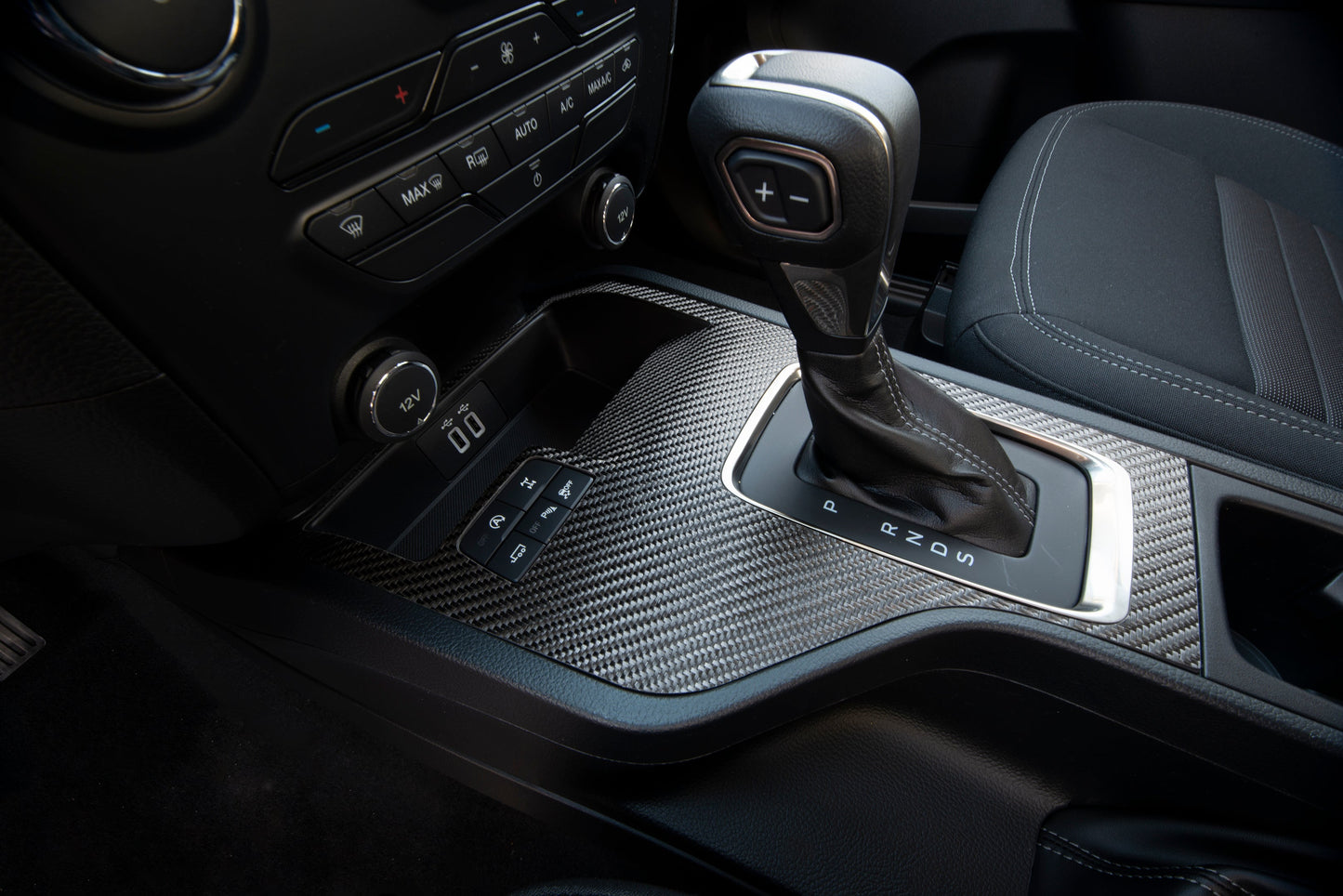 Shift Surround Accent Overlay Fits 2019-2023 Ford Ranger by Tufskinz.com