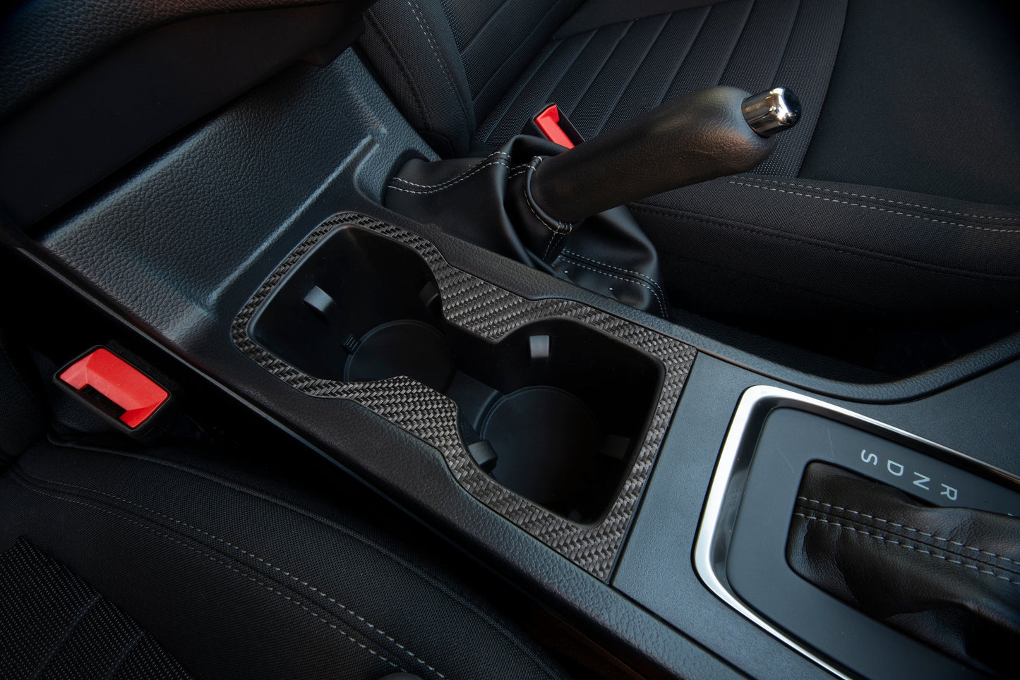 Center Cup Holder Accent Overlay Fits 2019-2023 Ford Ranger by Tufskinz.com