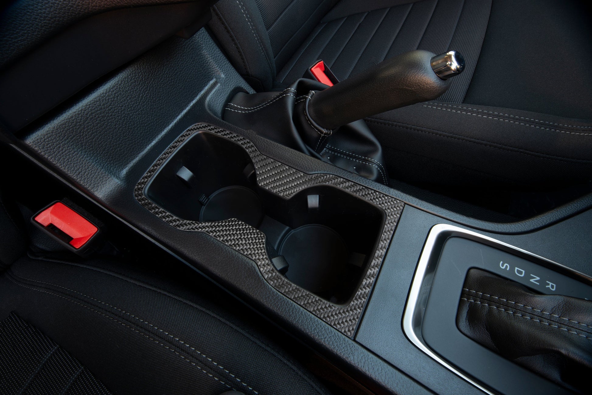 Center Cup Holder Accent Overlay Fits 2019-2023 Ford Ranger by Tufskinz.com