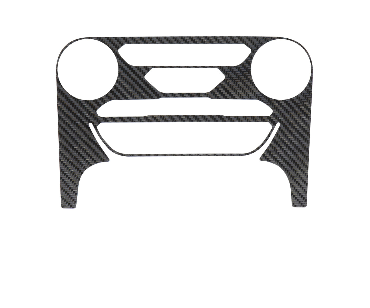 Climate Control Accent Overlay Fits 2019-2023 Ford Ranger by Tufskinz.com