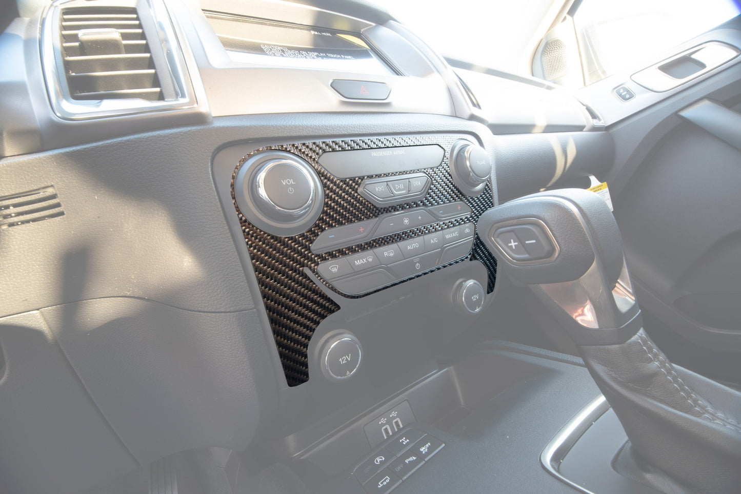 Climate Control Accent Overlay Fits 2019-2023 Ford Ranger by Tufskinz.com