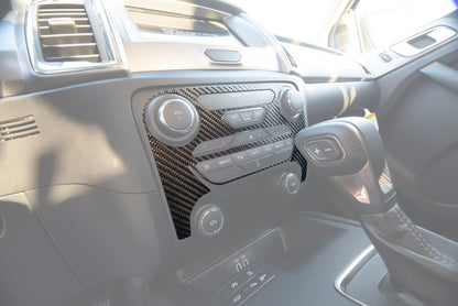 Climate Control Accent Overlay Fits 2019-2023 Ford Ranger by Tufskinz.com