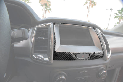 Navigation Display Accent Overlays Fits 2019-2023 Ford Ranger by Tufskinz.com