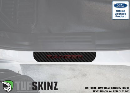Door Sill Protection Overlays (Domed) 2019-2023 Ford Ranger by Tufskinz.com