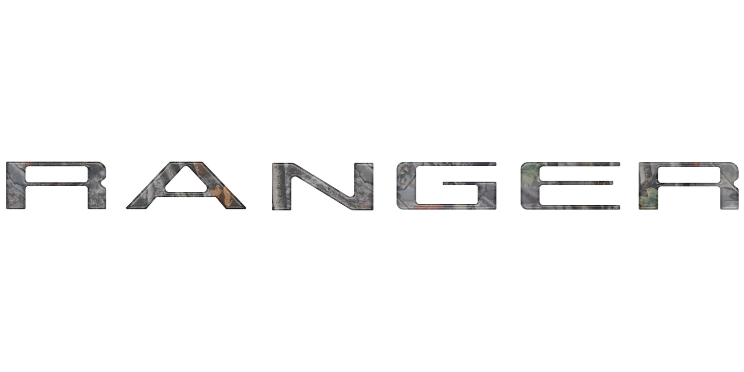 Tailgate Letter Inserts Fits 2019-2023 Ford Ranger by Tufskinz.com