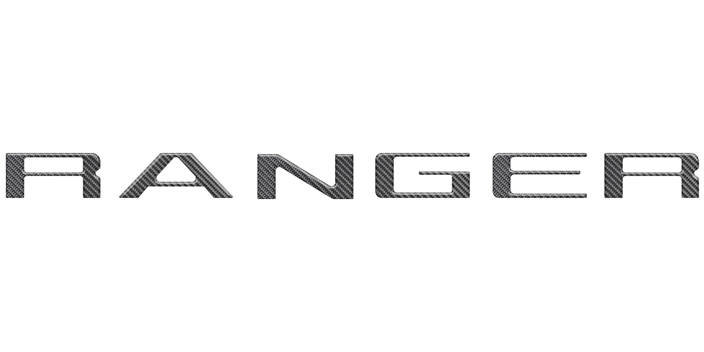 Tailgate Letter Inserts Fits 2024-2026 Ford Ranger by Tufskinz.com