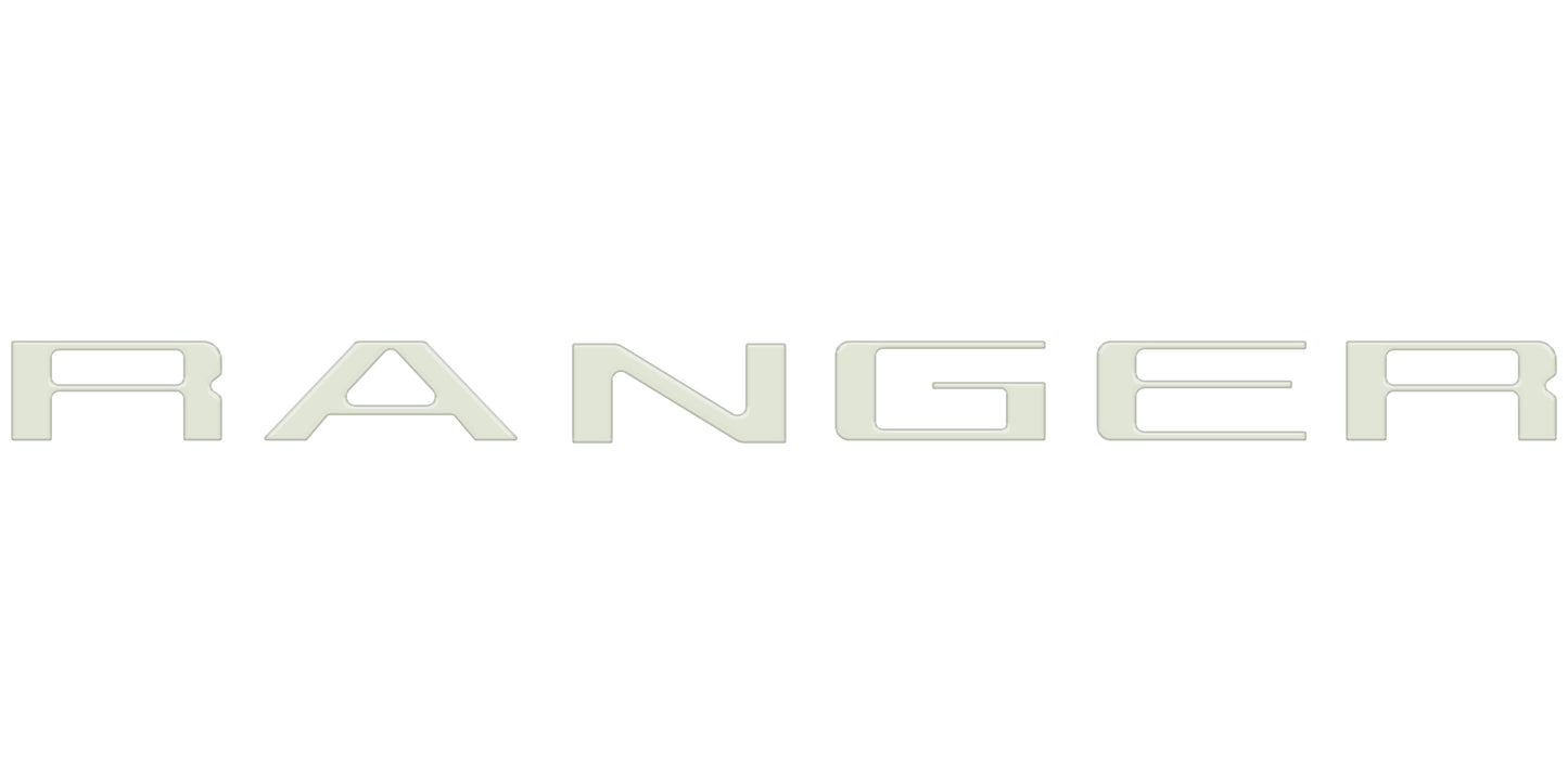 Tailgate Letter Inserts Fits 2024-2026 Ford Ranger by Tufskinz.com