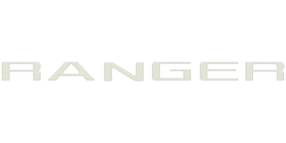Tailgate Letter Inserts Fits 2024-2026 Ford Ranger by Tufskinz.com