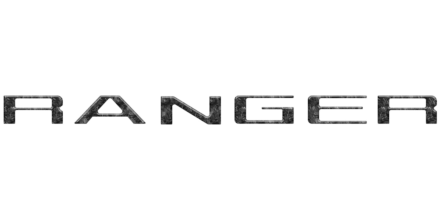 Tailgate Letter Inserts Fits 2024-2026 Ford Ranger by Tufskinz.com