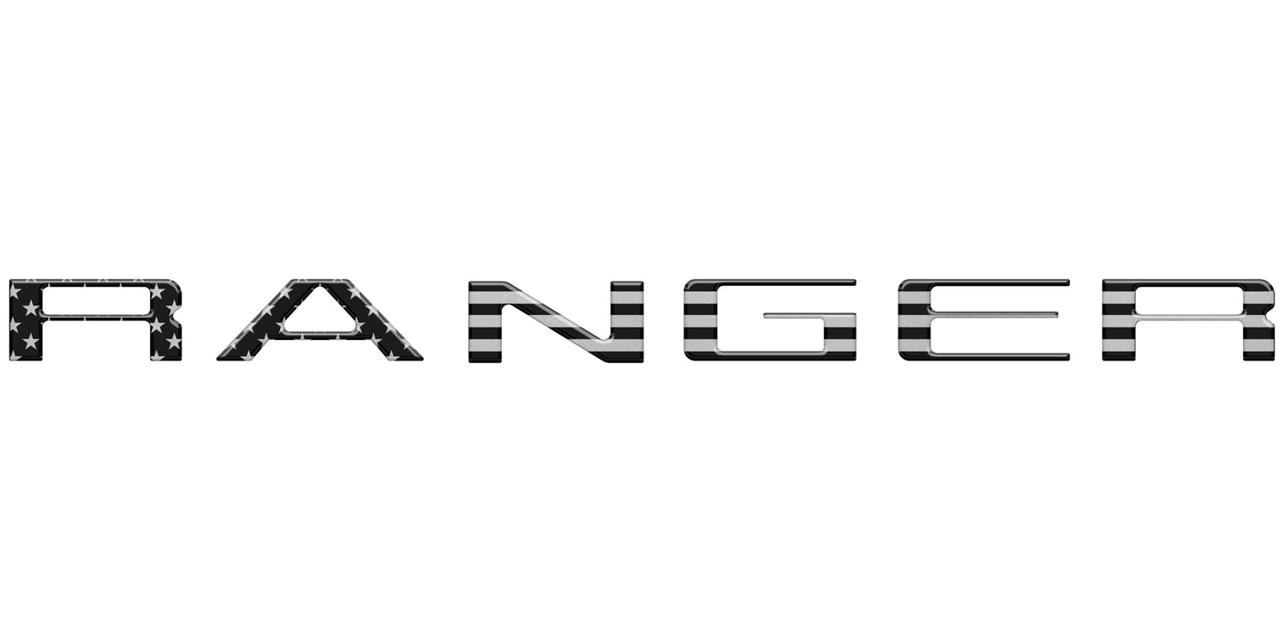 Tailgate Letter Inserts Fits 2024-2026 Ford Ranger by Tufskinz.com