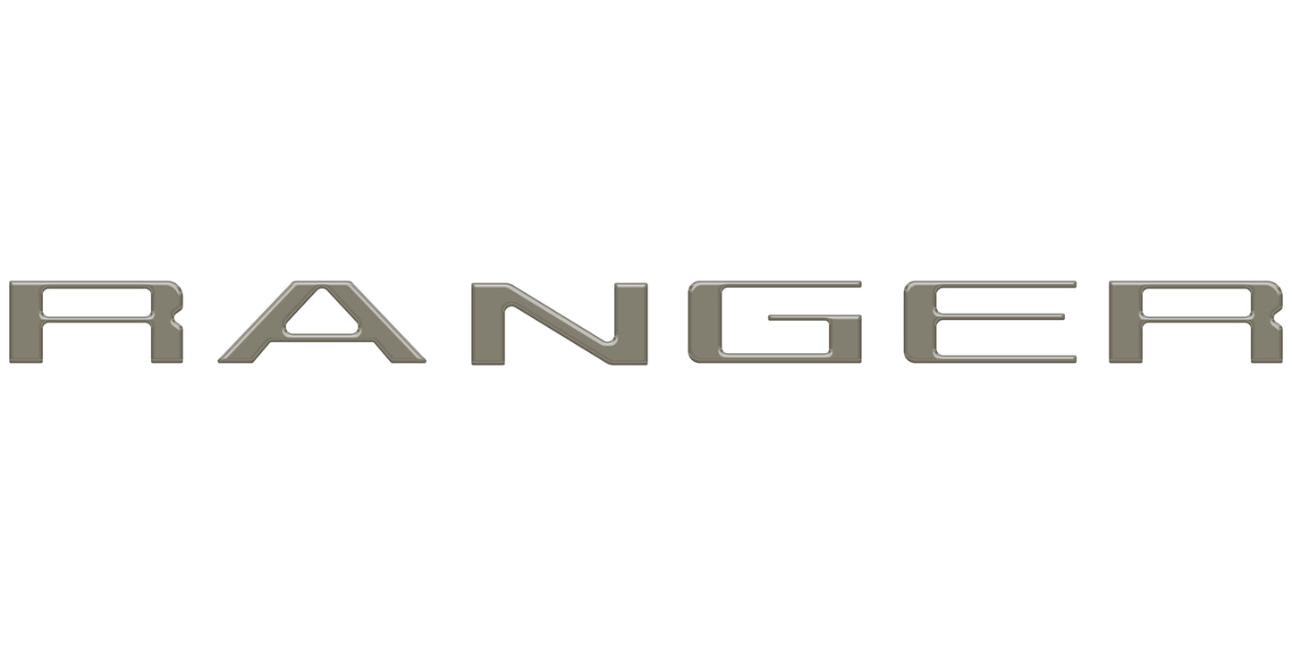 Tailgate Letter Inserts Fits 2024-2026 Ford Ranger by Tufskinz.com
