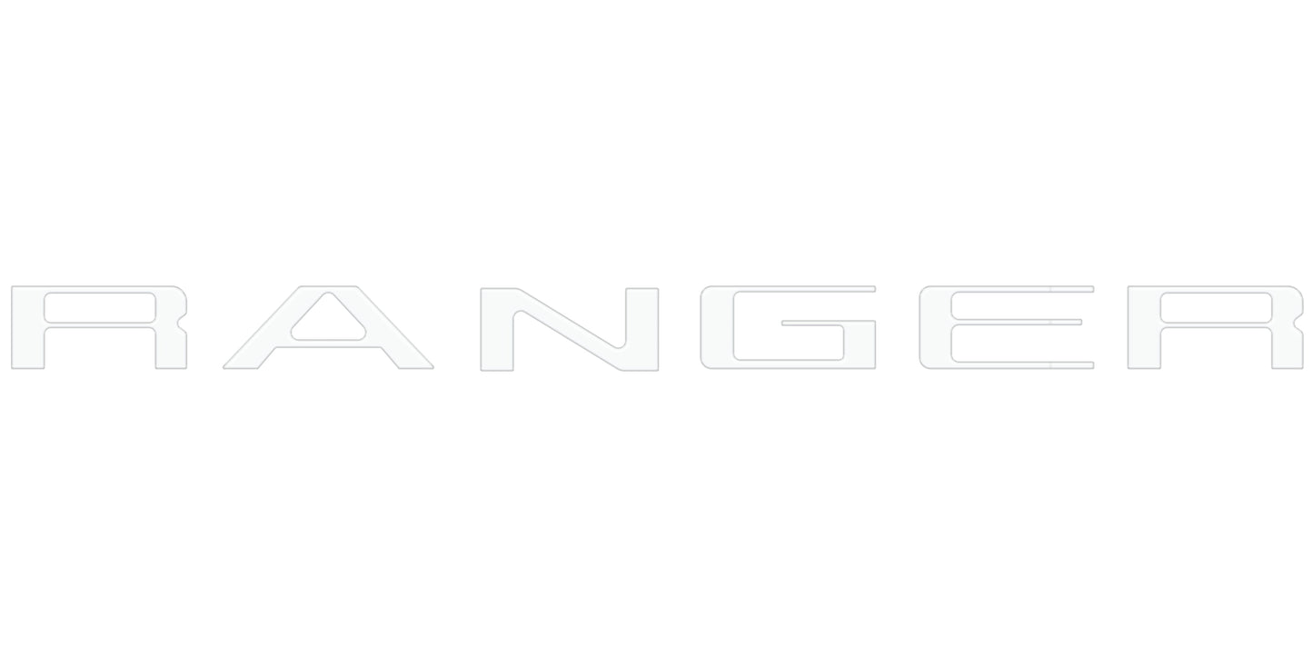 Tailgate Letter Inserts Fits 2024-2026 Ford Ranger by Tufskinz.com
