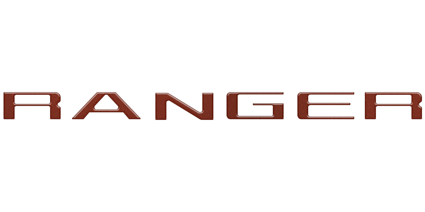 Tailgate Letter Inserts Fits 2024-2026 Ford Ranger by Tufskinz.com
