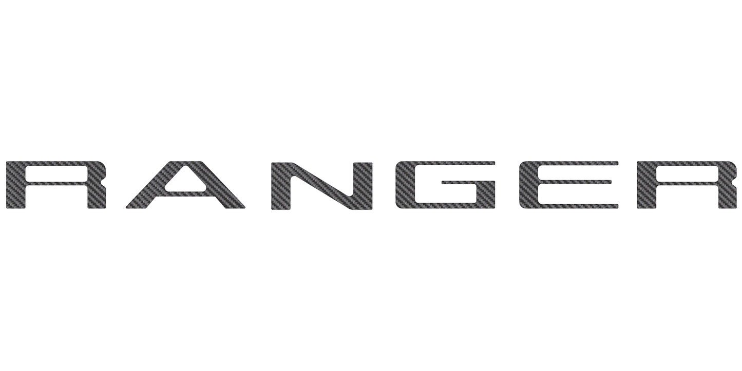 Tailgate Letter Inserts Fits 2024-2026 Ford Ranger by Tufskinz.com