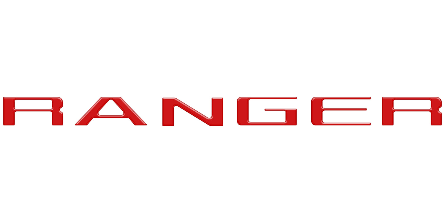 Tailgate Letter Inserts Fits 2024-2026 Ford Ranger by Tufskinz.com