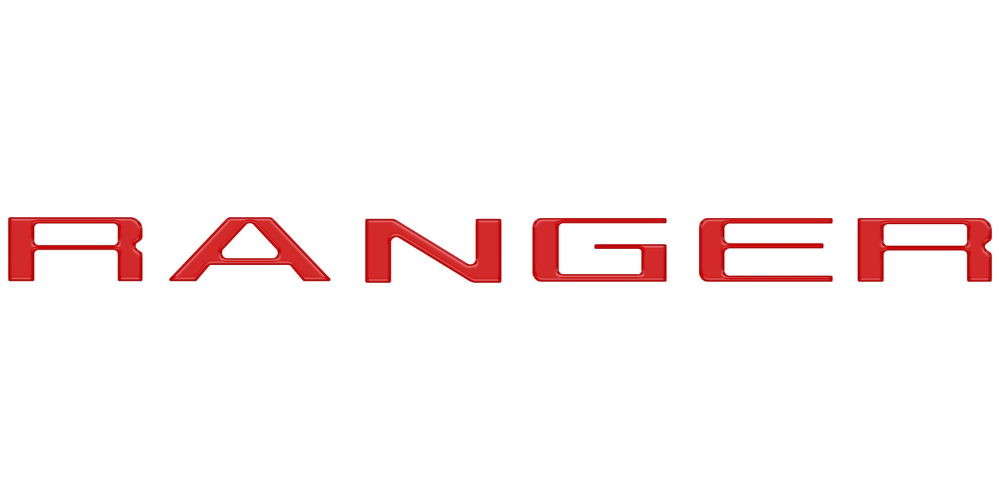 Tailgate Letter Inserts Fits 2024-2026 Ford Ranger by Tufskinz.com