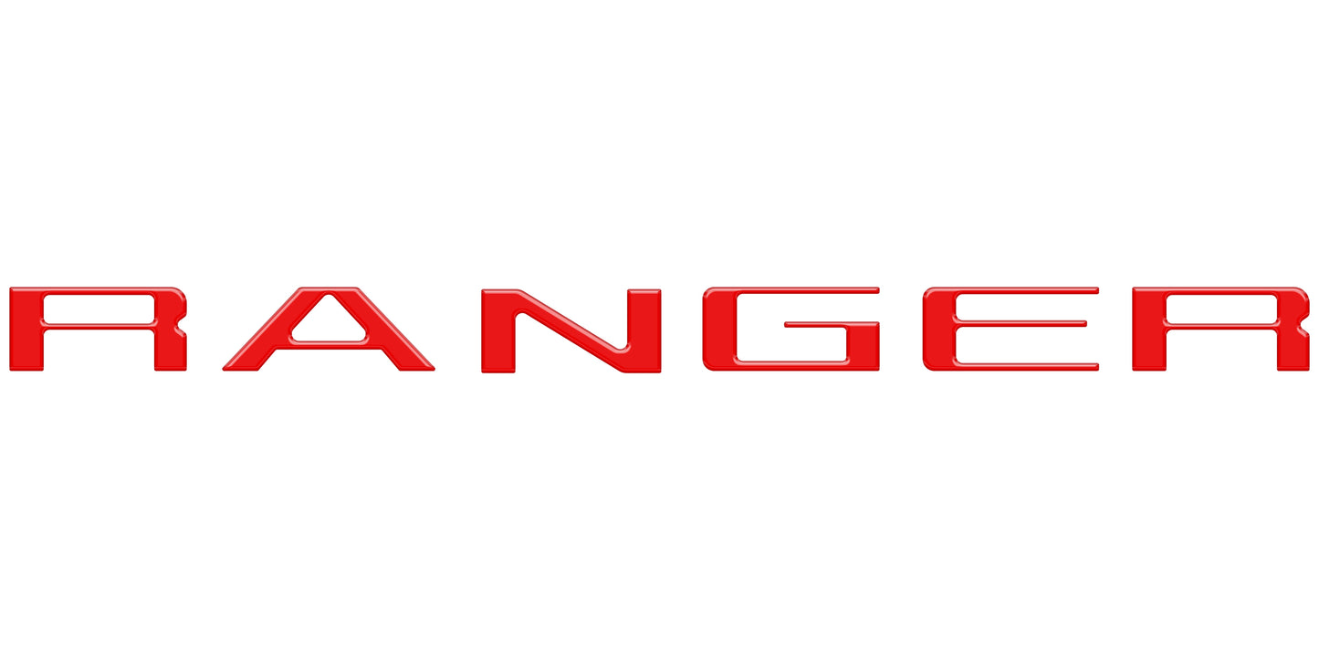 Tailgate Letter Inserts Fits 2019-2023 Ford Ranger by Tufskinz.com