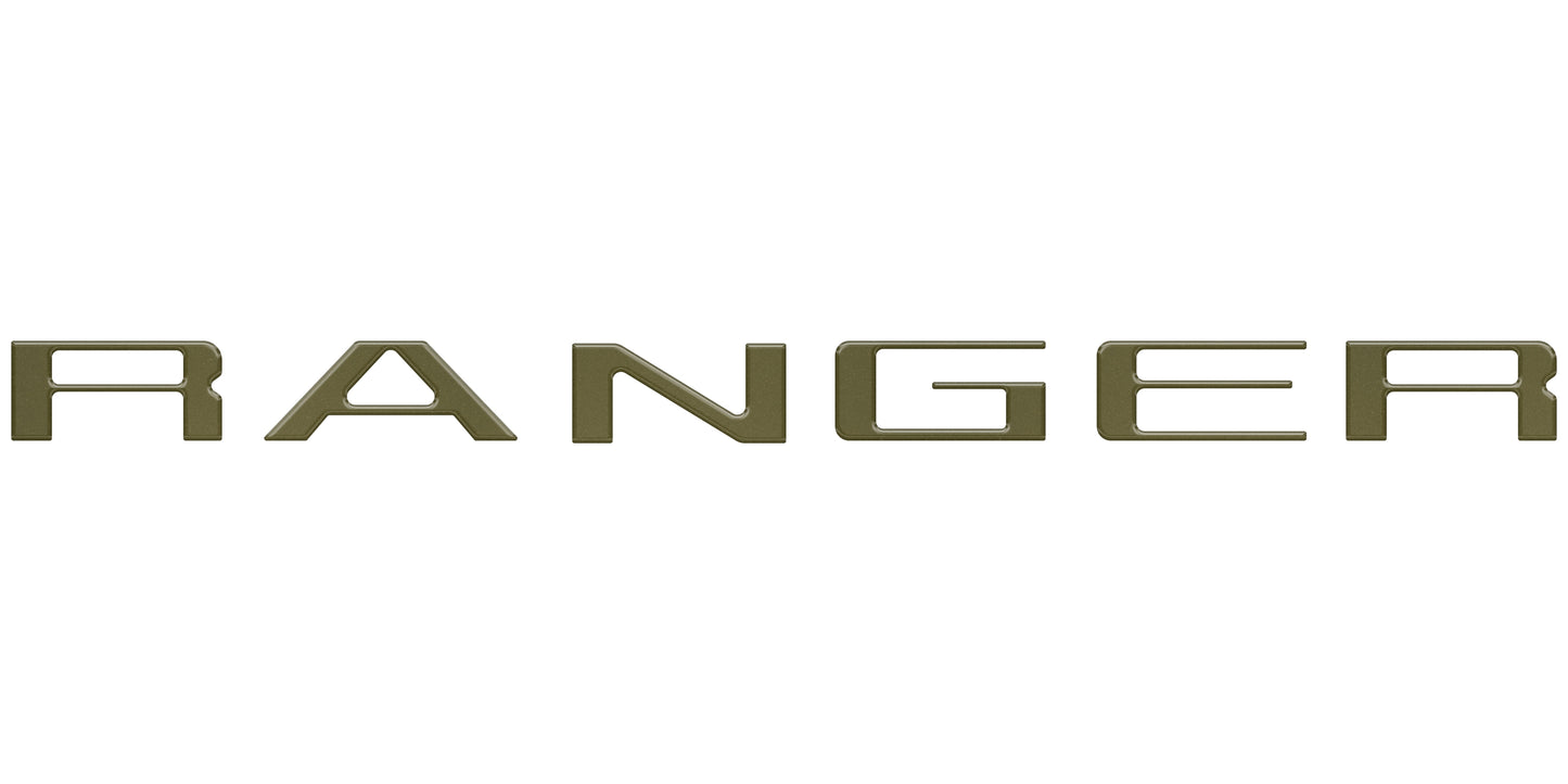Tailgate Letter Inserts Fits 2024-2026 Ford Ranger by Tufskinz.com