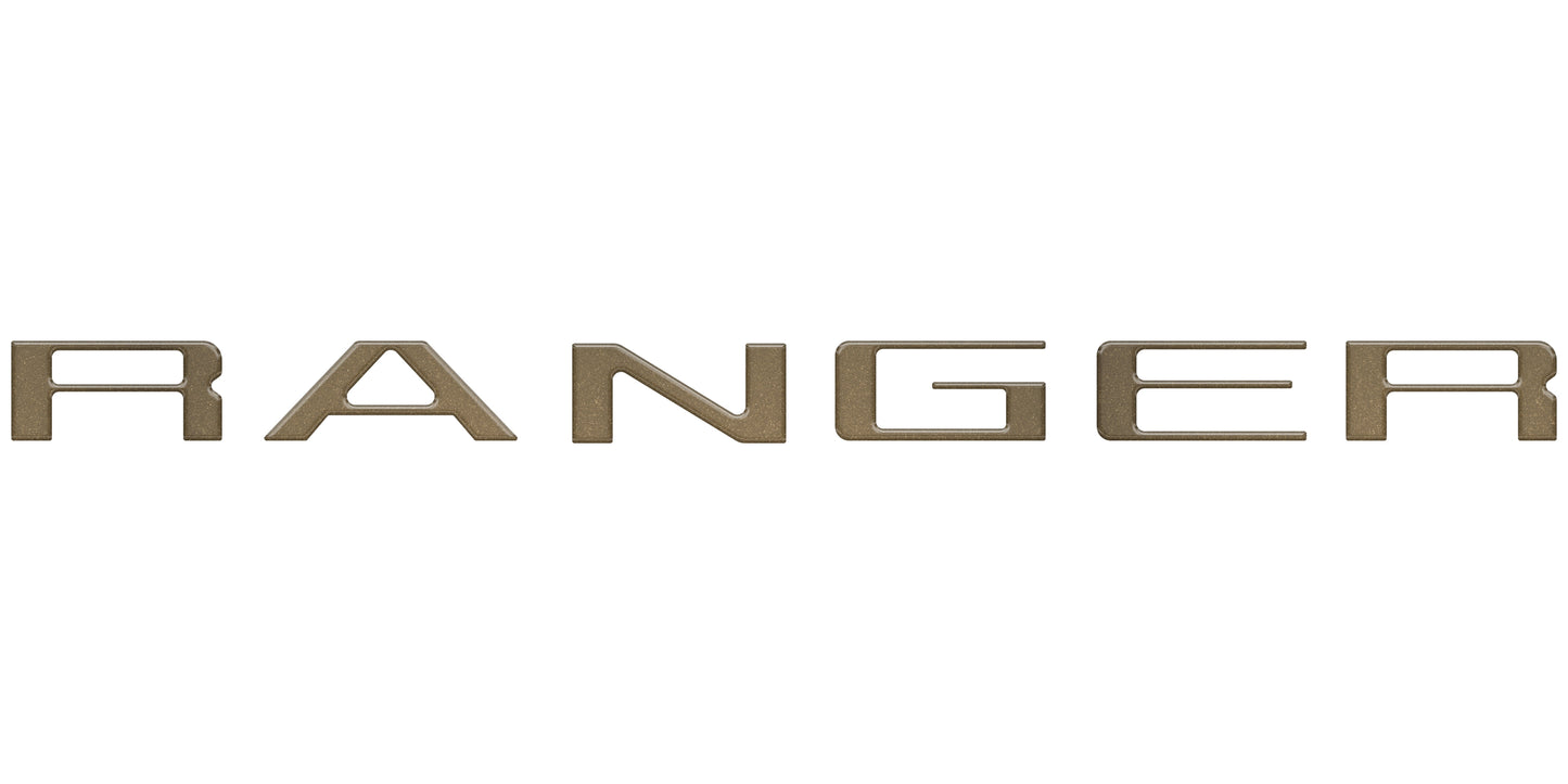 Tailgate Letter Inserts Fits 2024-2026 Ford Ranger by Tufskinz.com