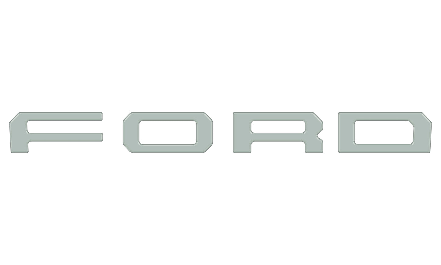 Grille Letter Overlays Fits 2019-2023 Ford Ranger by Tufskinz.com