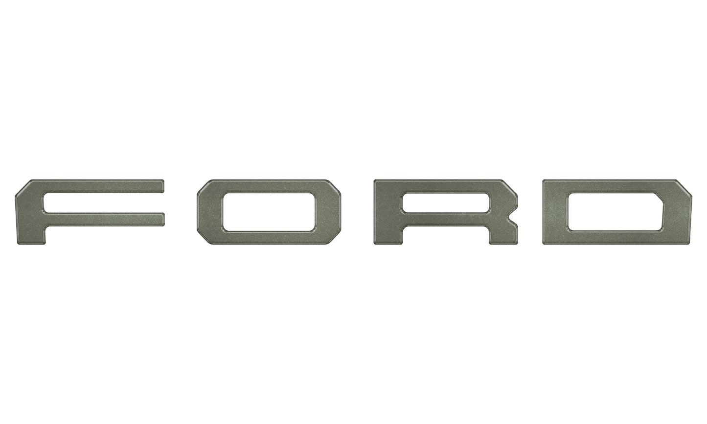 Grille Letter Overlays Fits 2019-2023 Ford Ranger by Tufskinz.com
