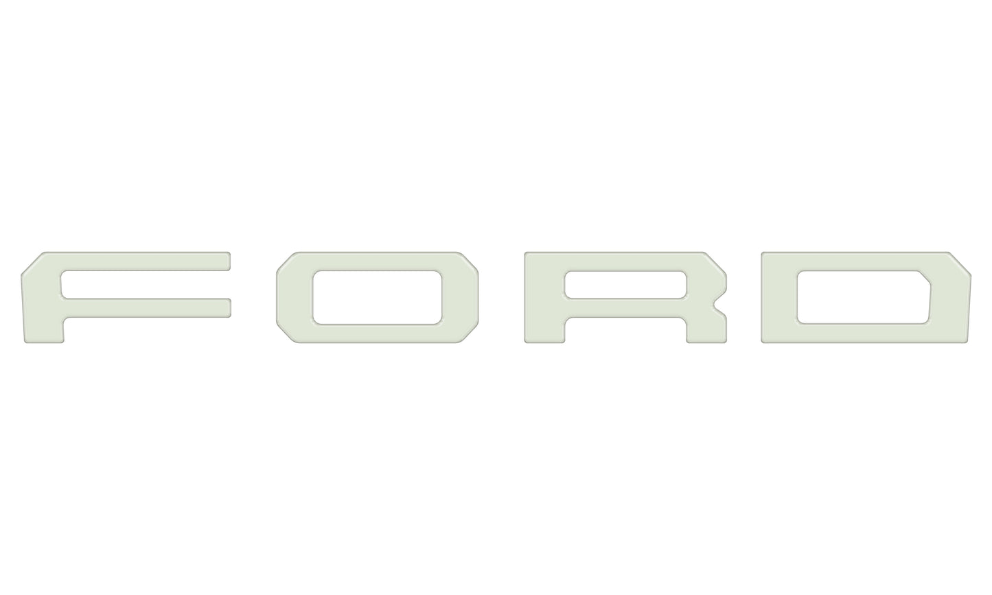 Grille Letter Overlays Fits 2019-2023 Ford Ranger by Tufskinz.com