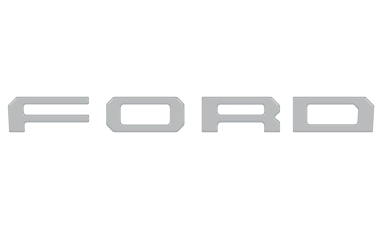 Grille Letter Overlays Fits 2019-2023 Ford Ranger by Tufskinz.com