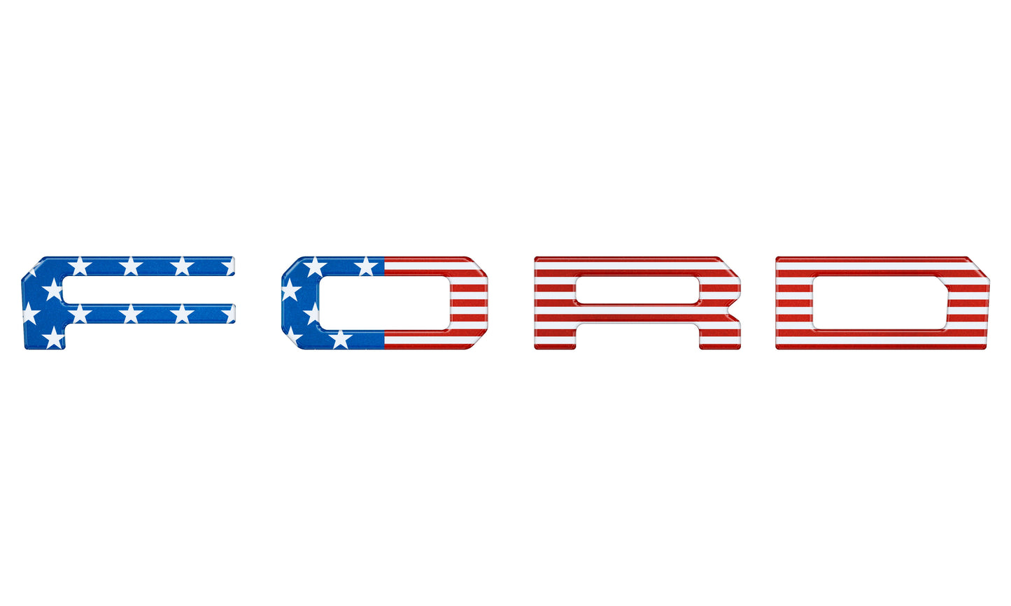 Grille Letter Overlays Fits 2019-2023 Ford Ranger by Tufskinz.com
