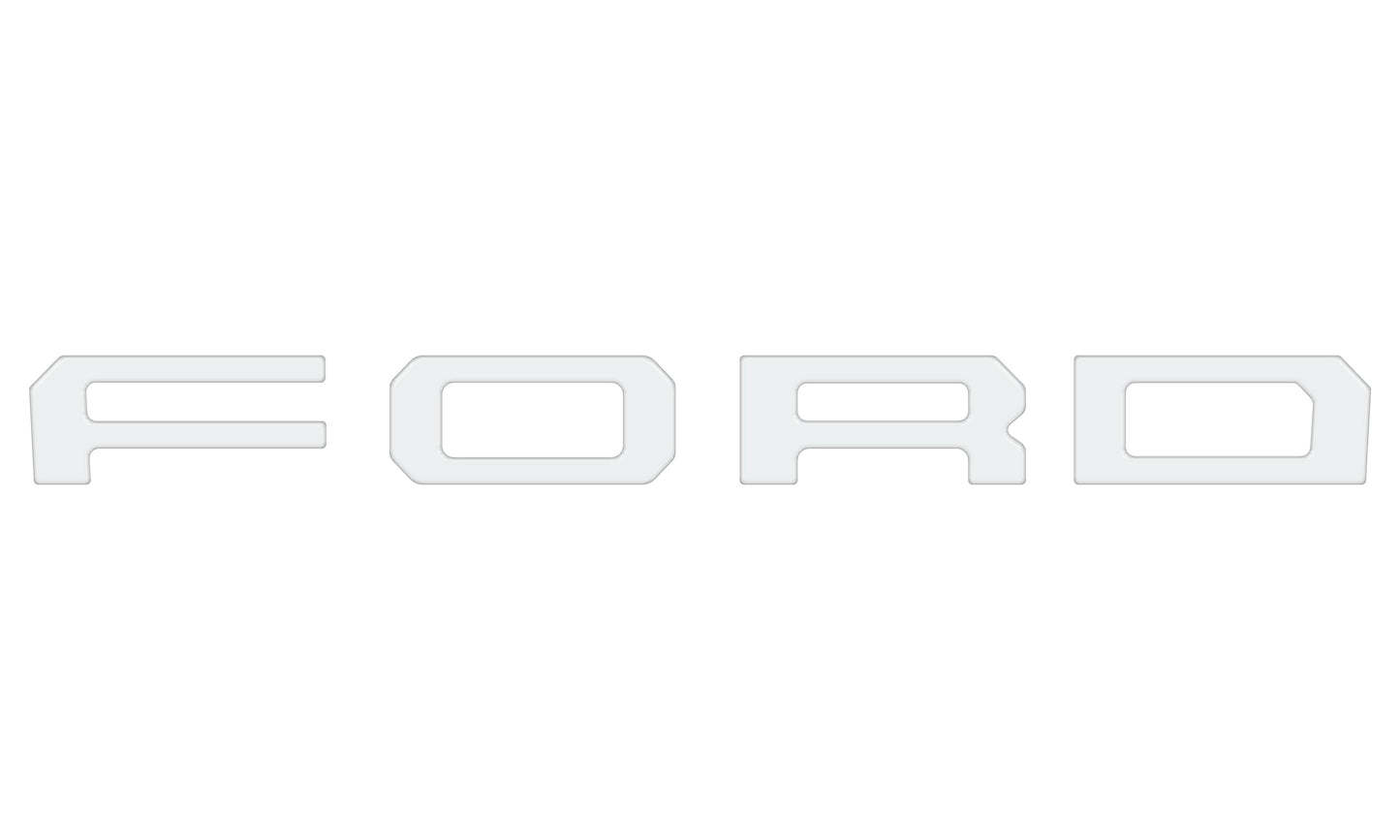 Grille Letter Overlays Fits 2019-2023 Ford Ranger by Tufskinz.com