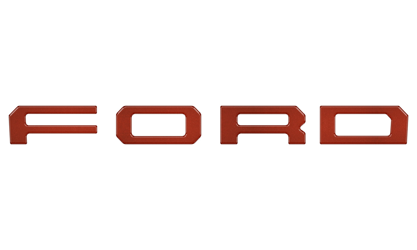 Grille Letter Overlays Fits 2019-2023 Ford Ranger by Tufskinz.com
