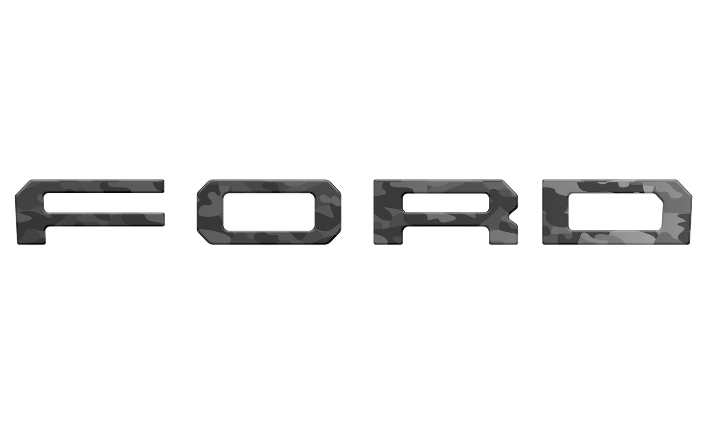 Grille Letter Overlays Fits 2019-2023 Ford Ranger by Tufskinz.com