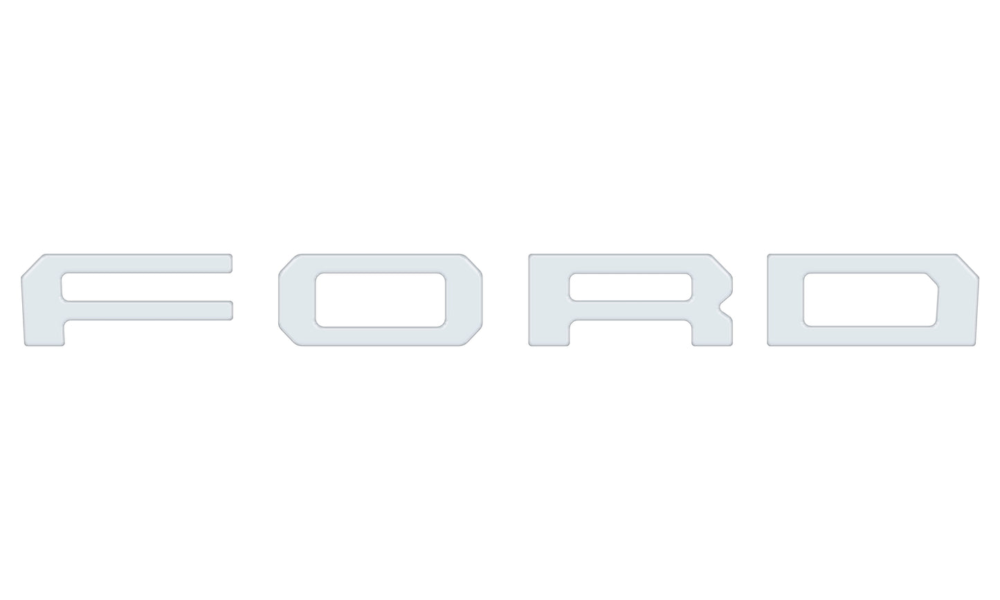 Grille Letter Overlays Fits 2019-2023 Ford Ranger by Tufskinz.com