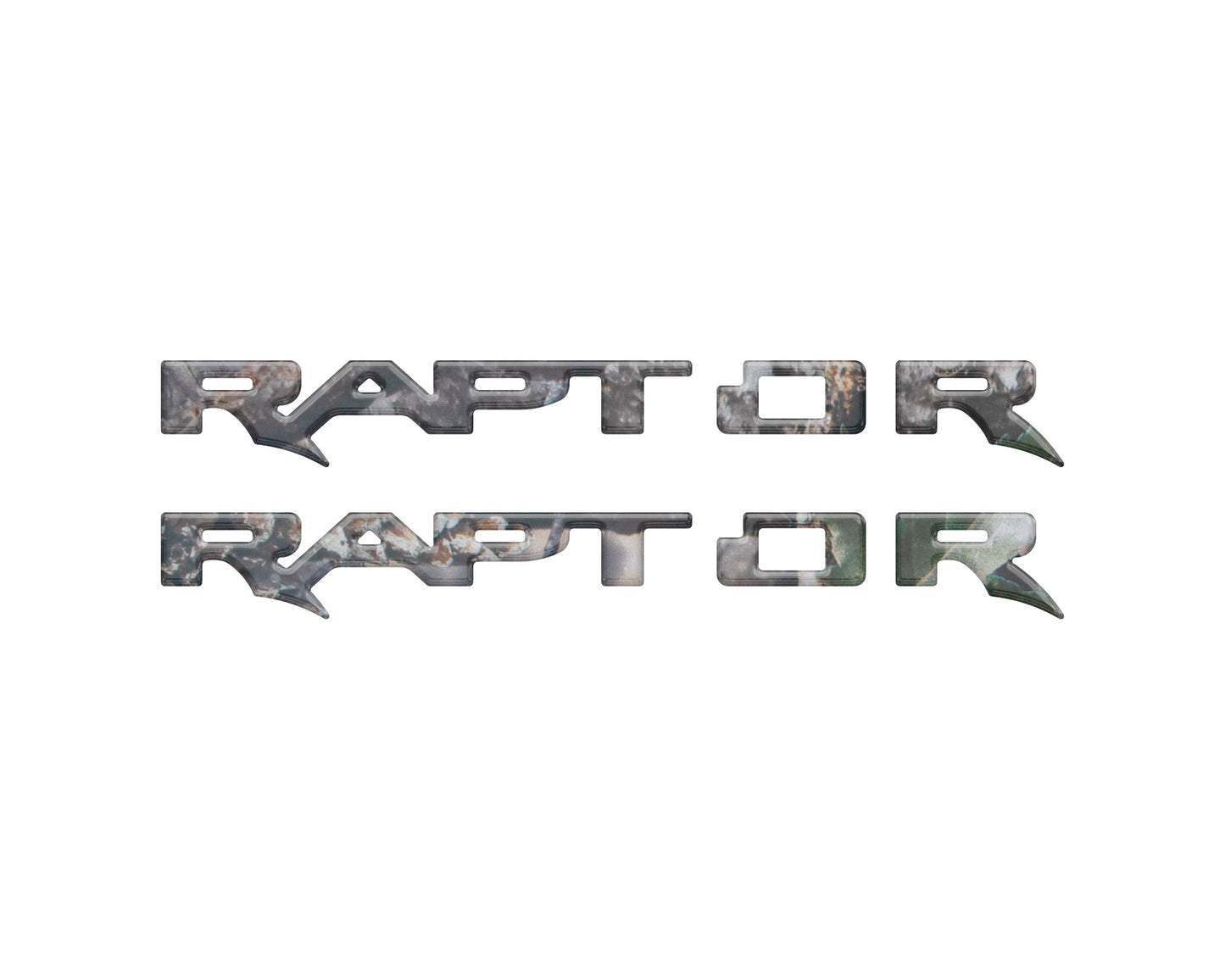 Raptor Running Board Emblem Overlays Fits 2024-2026 Ford Ranger Raptor by Tufskinz.com