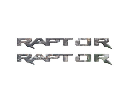 Raptor Running Board Emblem Overlays Fits 2024-2026 Ford Ranger Raptor by Tufskinz.com