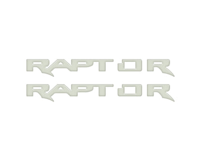 Raptor Running Board Emblem Overlays Fits 2024-2026 Ford Ranger Raptor by Tufskinz.com