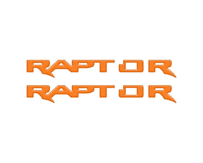 Raptor Running Board Emblem Overlays Fits 2024-2026 Ford Ranger Raptor by Tufskinz.com