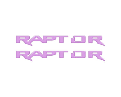 Raptor Running Board Emblem Overlays Fits 2024-2026 Ford Ranger Raptor by Tufskinz.com