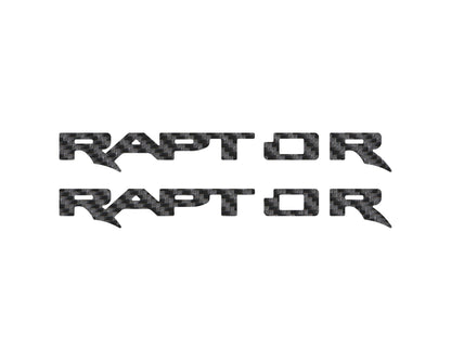 Raptor Running Board Emblem Overlays Fits 2024-2026 Ford Ranger Raptor by Tufskinz.com