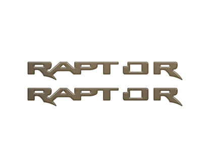 Raptor Running Board Emblem Overlays Fits 2024-2026 Ford Ranger Raptor by Tufskinz.com