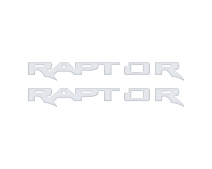 Raptor Running Board Emblem Overlays Fits 2024-2026 Ford Ranger Raptor by Tufskinz.com