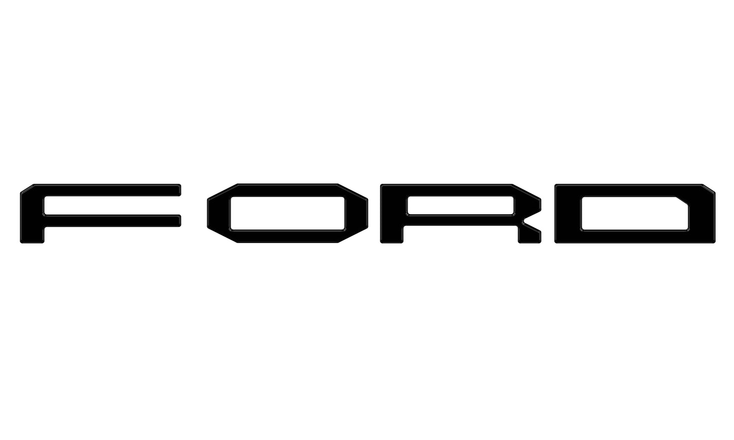 Grille Letter Overlays Fits 2024-2026 Ford Ranger Raptor by Tufskinz.com