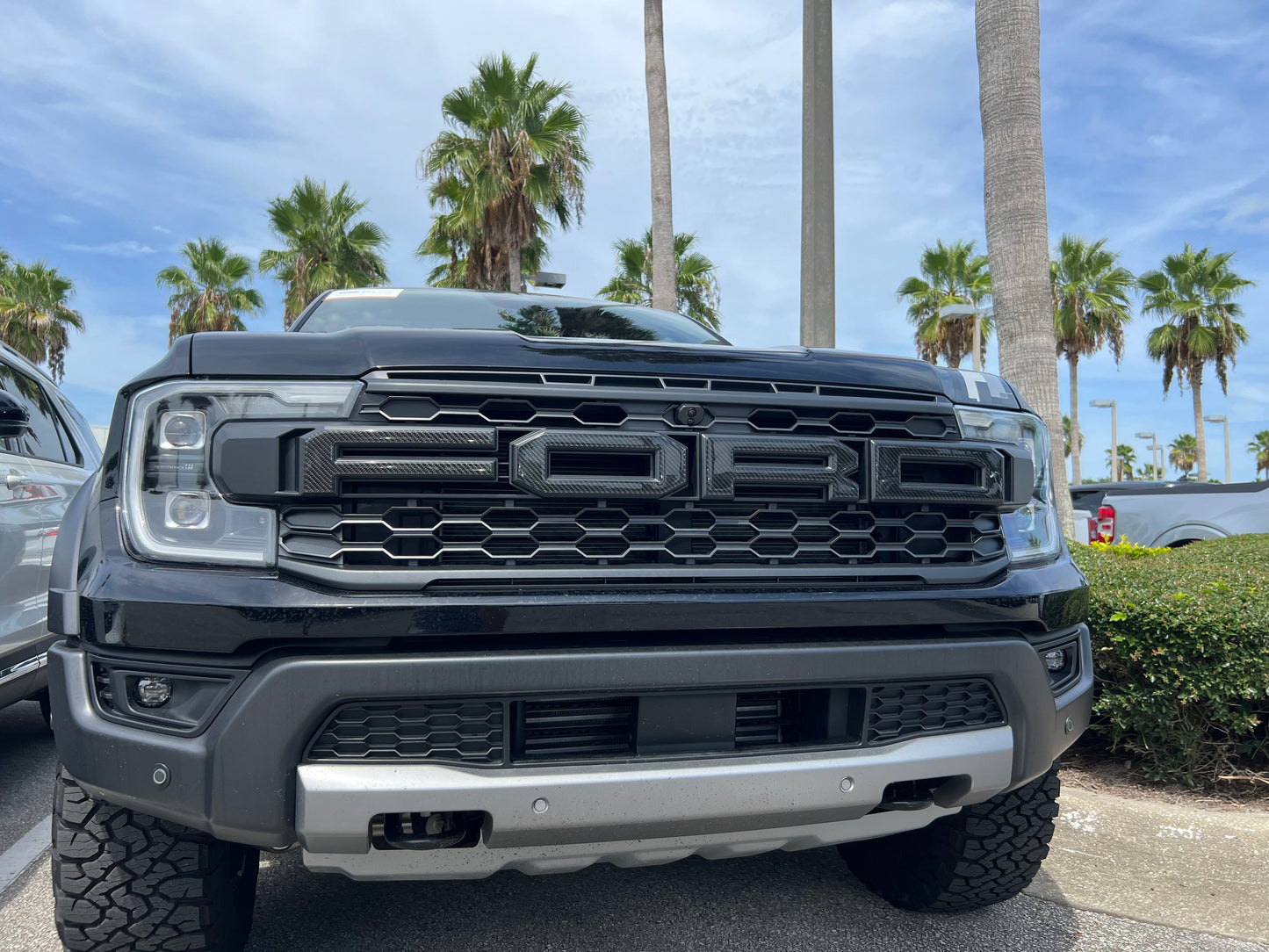 Grille Letter Overlays Fits 2024-2026 Ford Ranger Raptor by Tufskinz.com