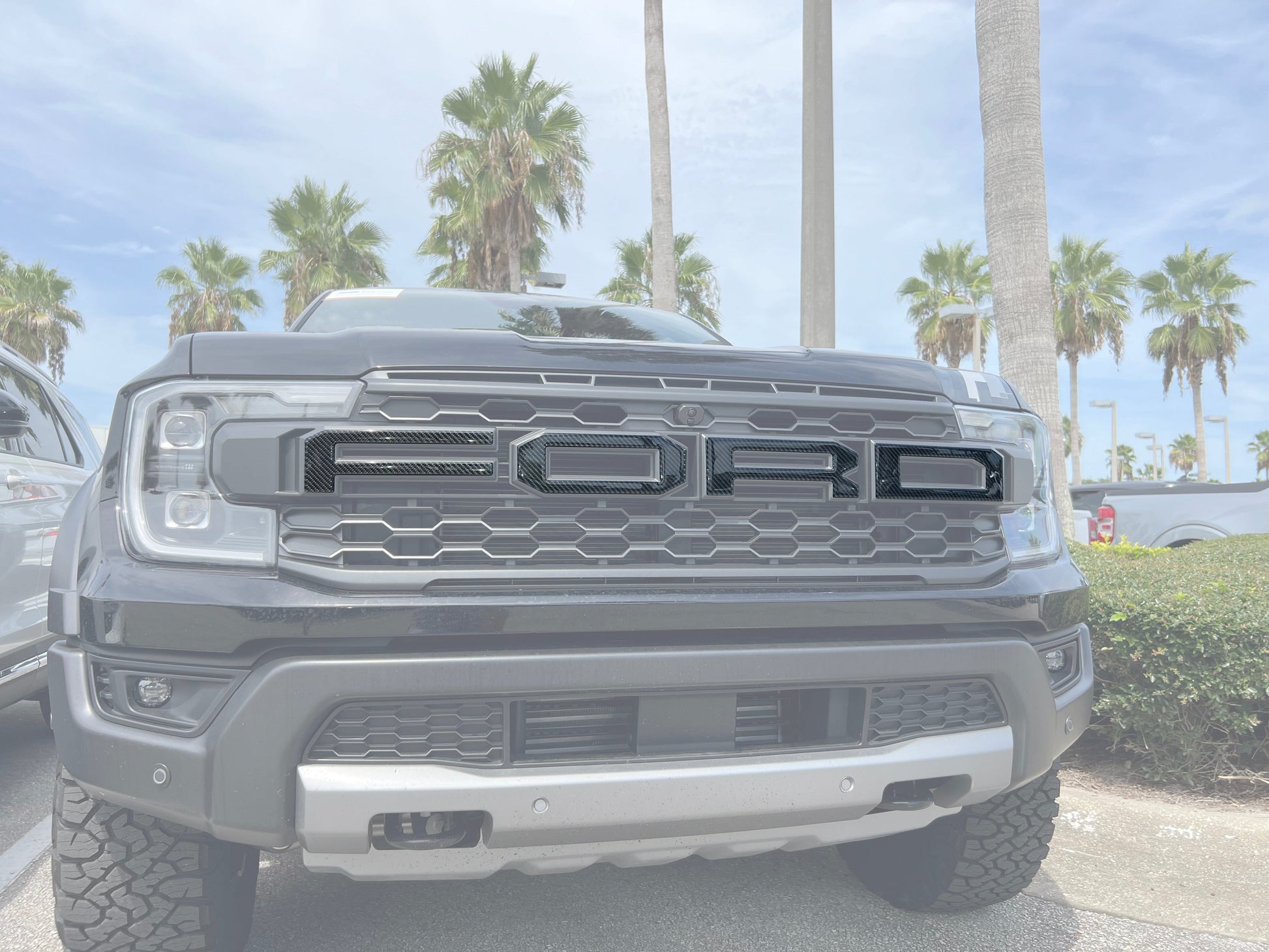 Grille Letter Overlays Fits 2024-2026 Ford Ranger Raptor by Tufskinz.com