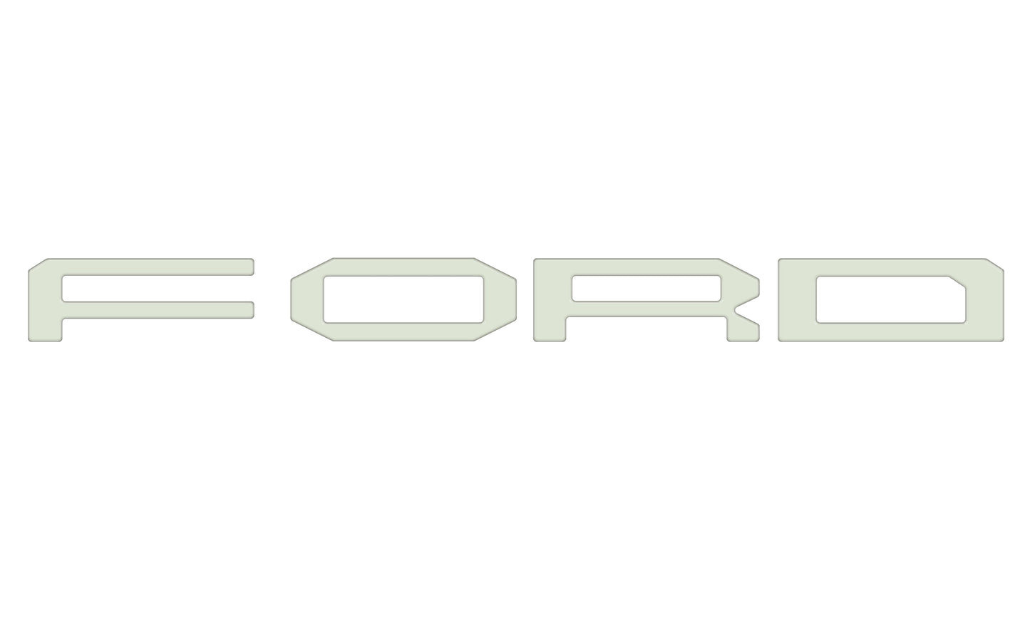 Grille Letter Overlays Fits 2024-2026 Ford Ranger Raptor by Tufskinz.com