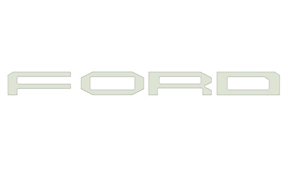 Grille Letter Overlays Fits 2024-2026 Ford Ranger Raptor by Tufskinz.com