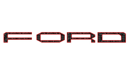 Grille Letter Overlays Fits 2024-2026 Ford Ranger Raptor by Tufskinz.com