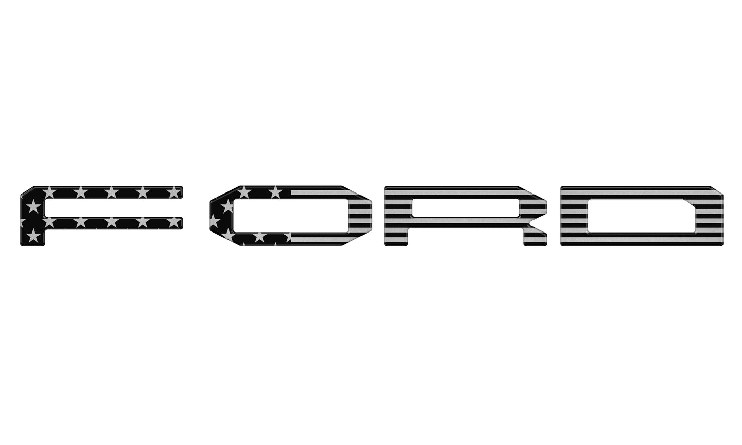 Grille Letter Overlays Fits 2024-2026 Ford Ranger Raptor by Tufskinz.com