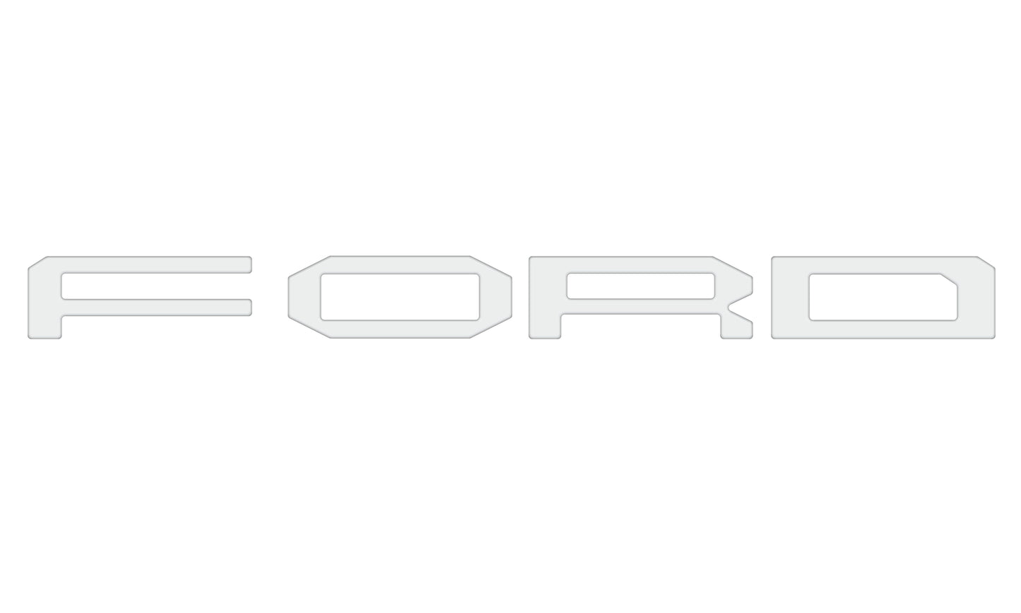 Grille Letter Overlays Fits 2024-2026 Ford Ranger Raptor by Tufskinz.com