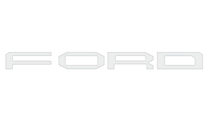 Grille Letter Overlays Fits 2024-2026 Ford Ranger Raptor by Tufskinz.com