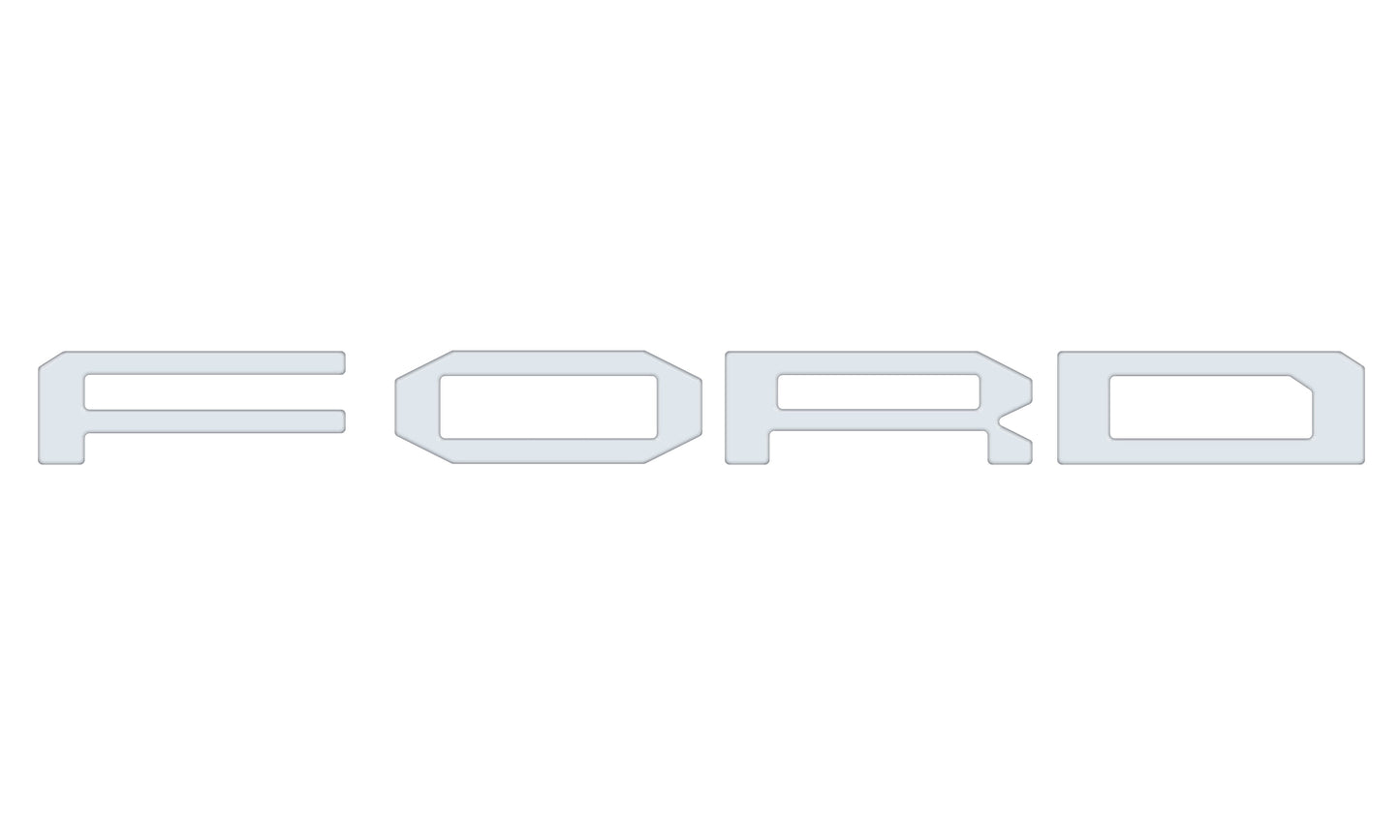 Grille Letter Overlays Fits 2024-2026 Ford Ranger Raptor by Tufskinz.com